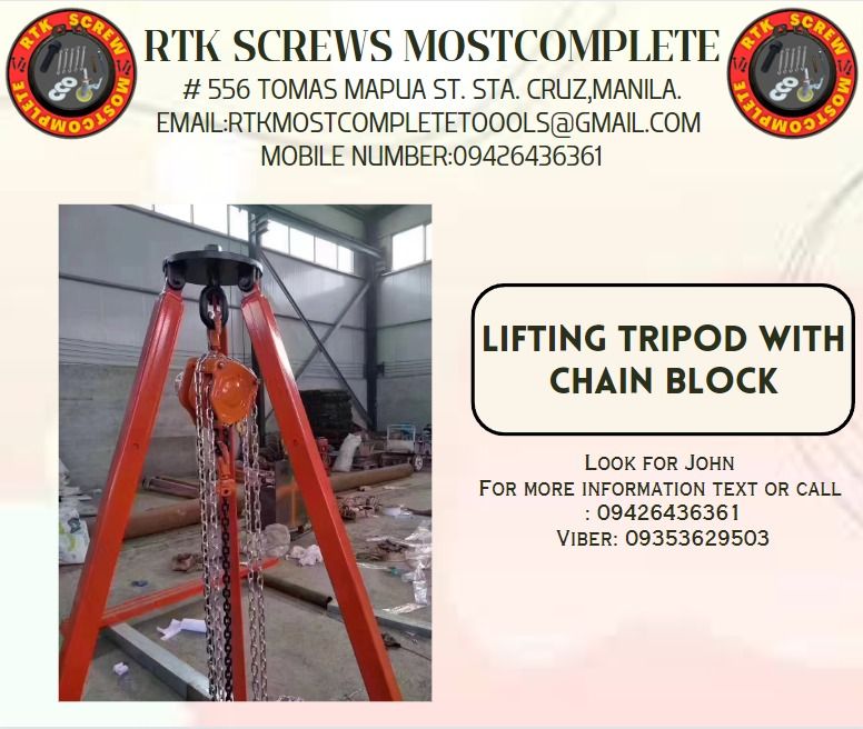 Lifting Tripod with Chain Block on Carousell