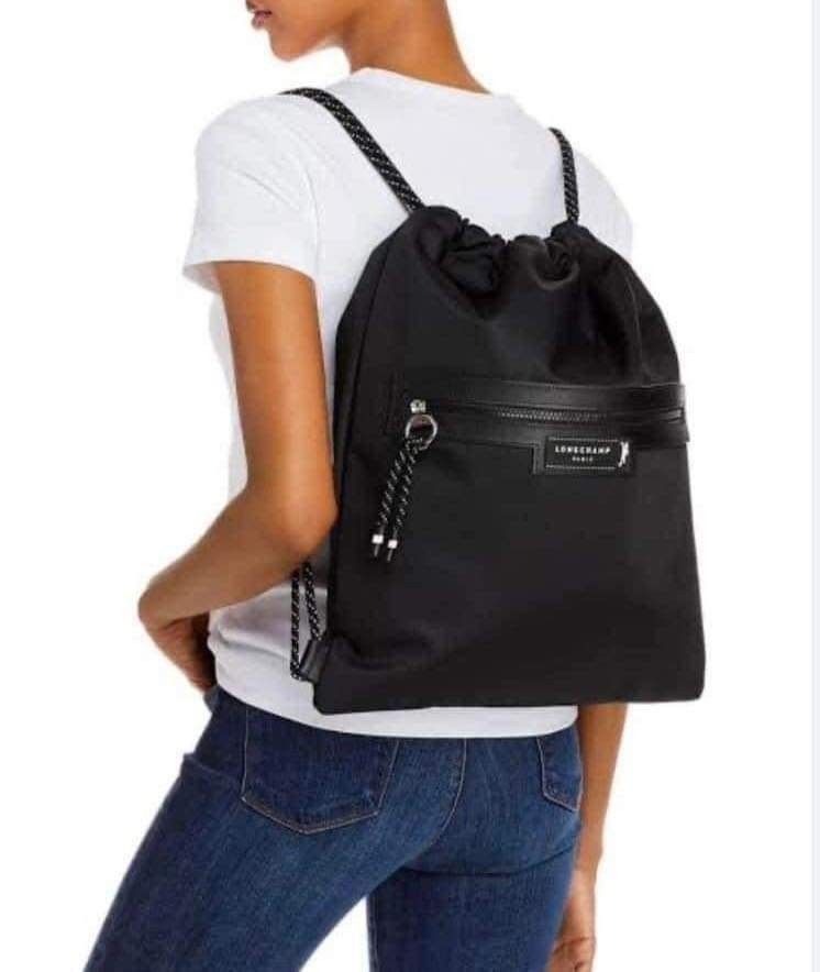 Longchamp drawstring backpack Women s Fashion Bags Wallets Backpacks on Carousell