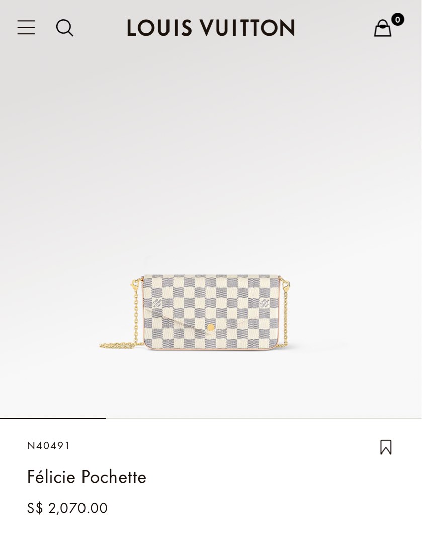 Louis Vuitton Felicie Pochette Damier ebene - Branded Line