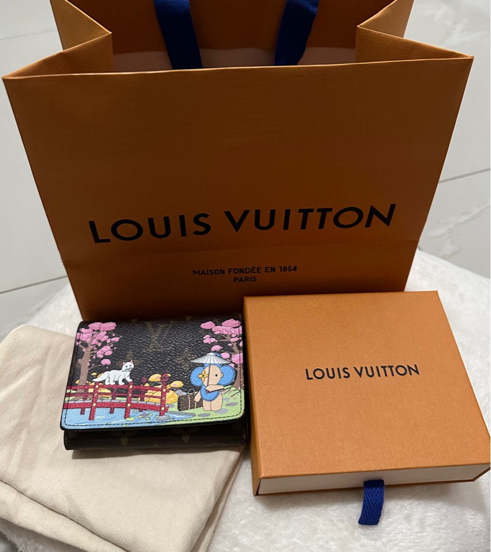 Louis Vuitton, Bags, Louis Vuitton 22 Christmas Animation Japanese Garden  Victorine Wallet