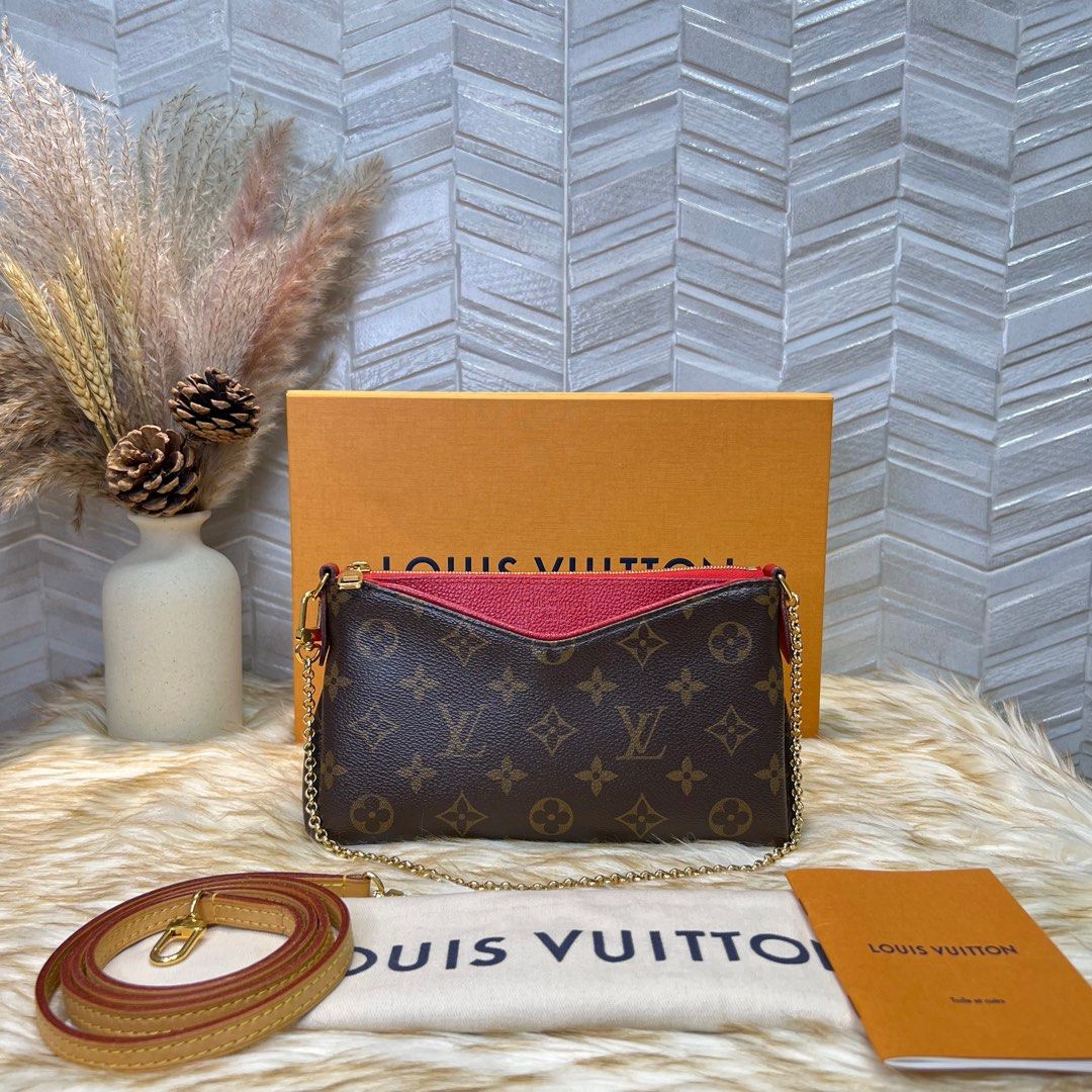 Louis Vuitton Monogram Pallas Clutch Cerise