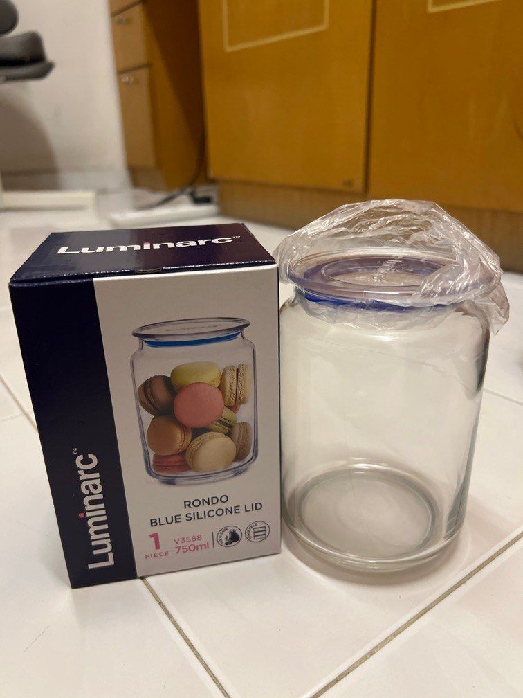 Luminarc glass container small 750ml, Furniture & Home Living ...