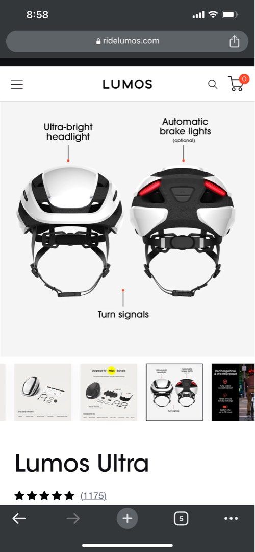 LUMOS ULTRA Helmet, Sports Equipment, Bicycles & Parts, Parts