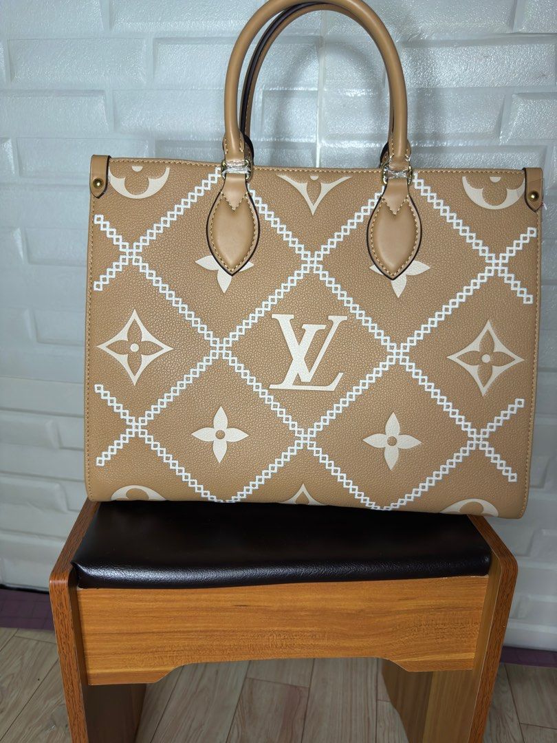 Lv On the go size 36 medium, Luxury, Bags & Wallets on Carousell