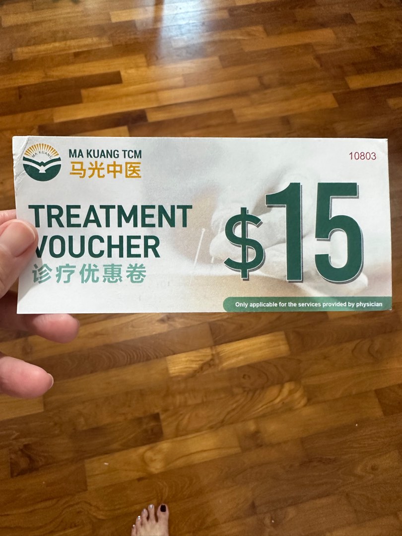 Ma Kuang Treatment Voucher, Tickets & Vouchers, Vouchers on Carousell