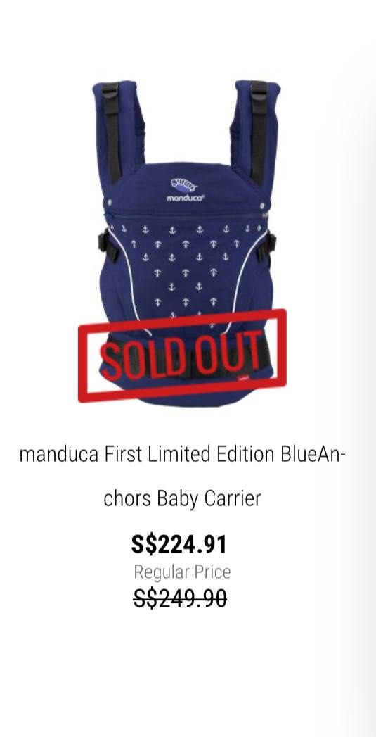 Manduca blue hot sale anchors
