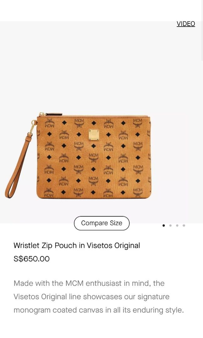 Mcm wristlet new arrivals pouch