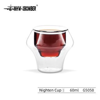 MHW-3Bomber Nighten Double Wall Glass Espresso Cup - 60ml