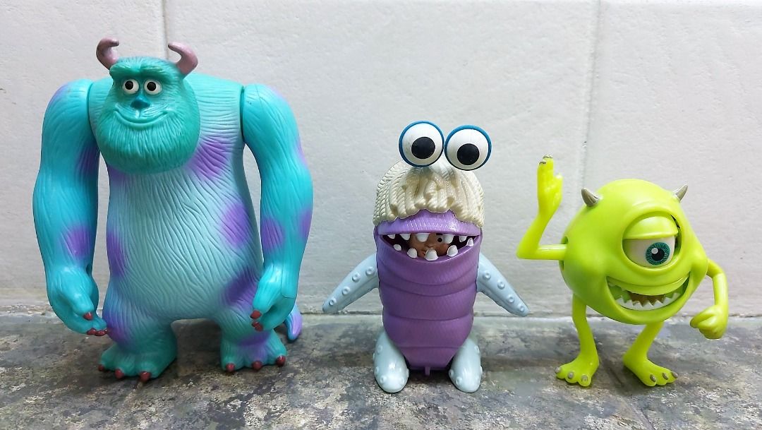 MIKE, SULLEY & BOO - 2001 McDonald's Disney Pixar MONSTERS INC Happy ...