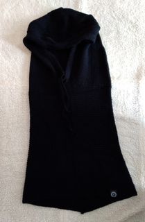Missy's AGNES B. SPORT PARIS Black Knitted Beanie Hoodie  - Cotton, Wool - Men