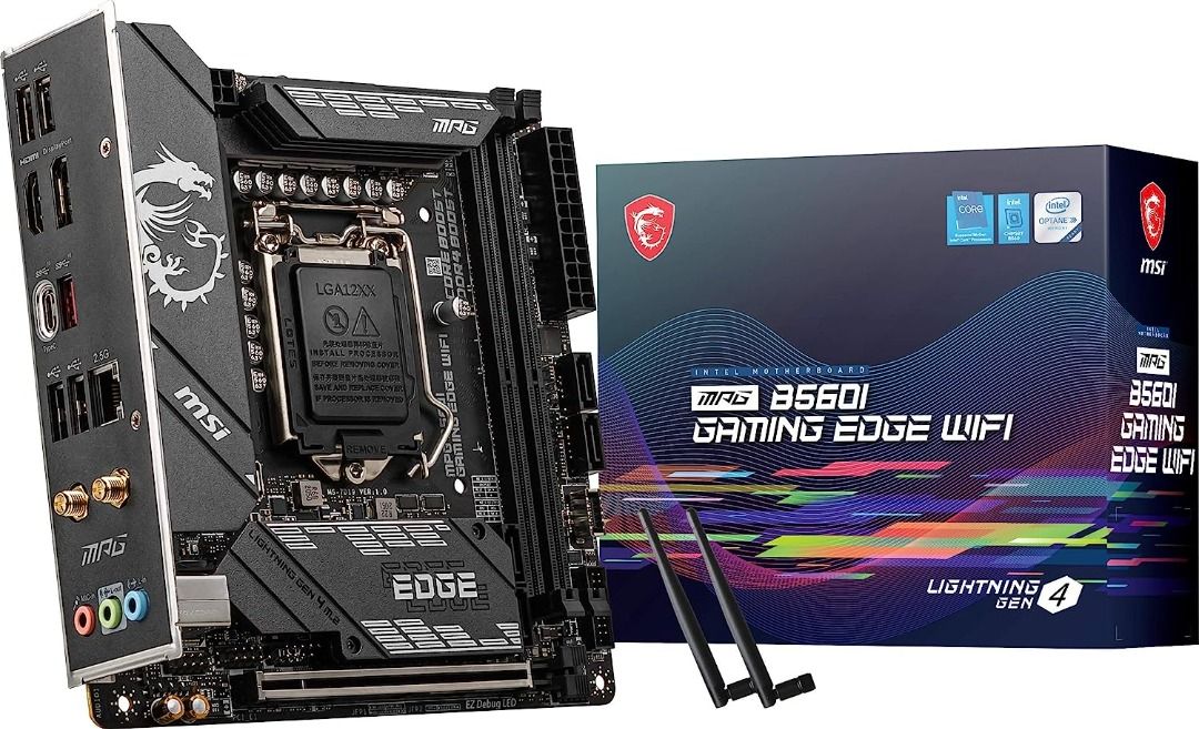 MSI MPG B560I Gaming Edge WiFi Gaming Motherboard m ITX 11th