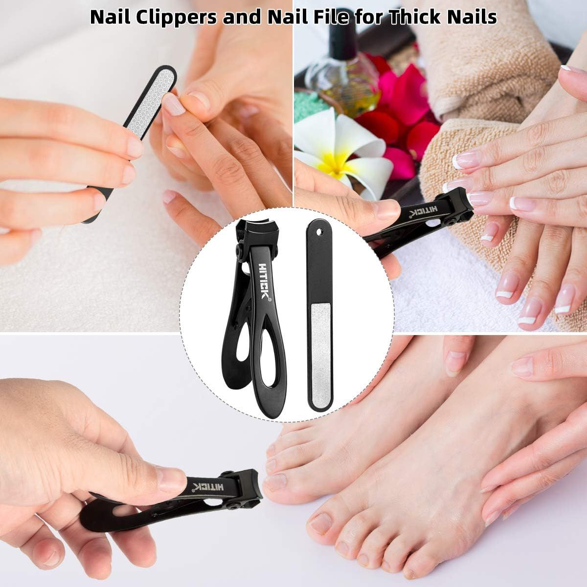Nail Clippers for Men with Catcher KLIPP Razor-Sharp Heavy Duty Self-Collec