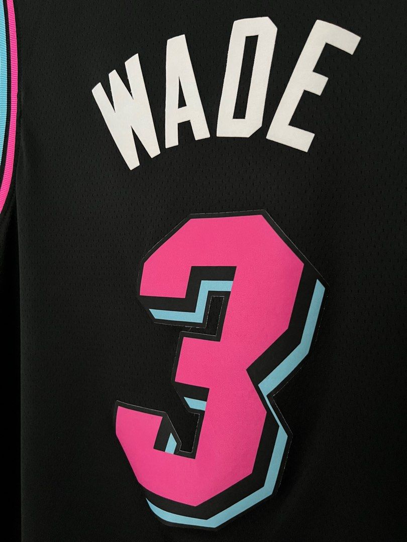 Miami Heat DWYANE WADE #3 Nike ViceWave NBA City Edition Authentic