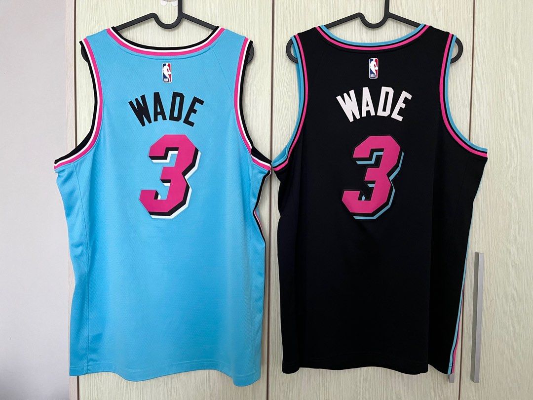 Dwyane Wade Miami Heat Vice Nights City Swingman Nike Jersey Size 52