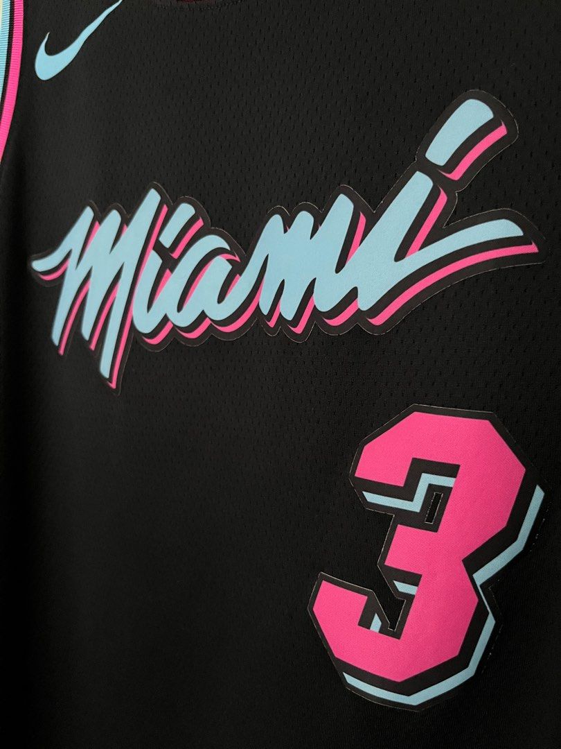 Authentic Dwyane Wade Miami Heat Nike NBA Vice Wave City Edition Swingman  Jersey, Men's Fashion, Activewear on Carousell