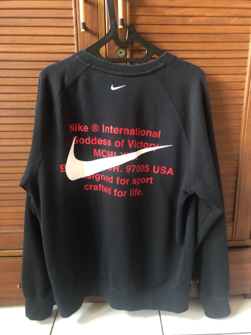 double nike swoosh sweater