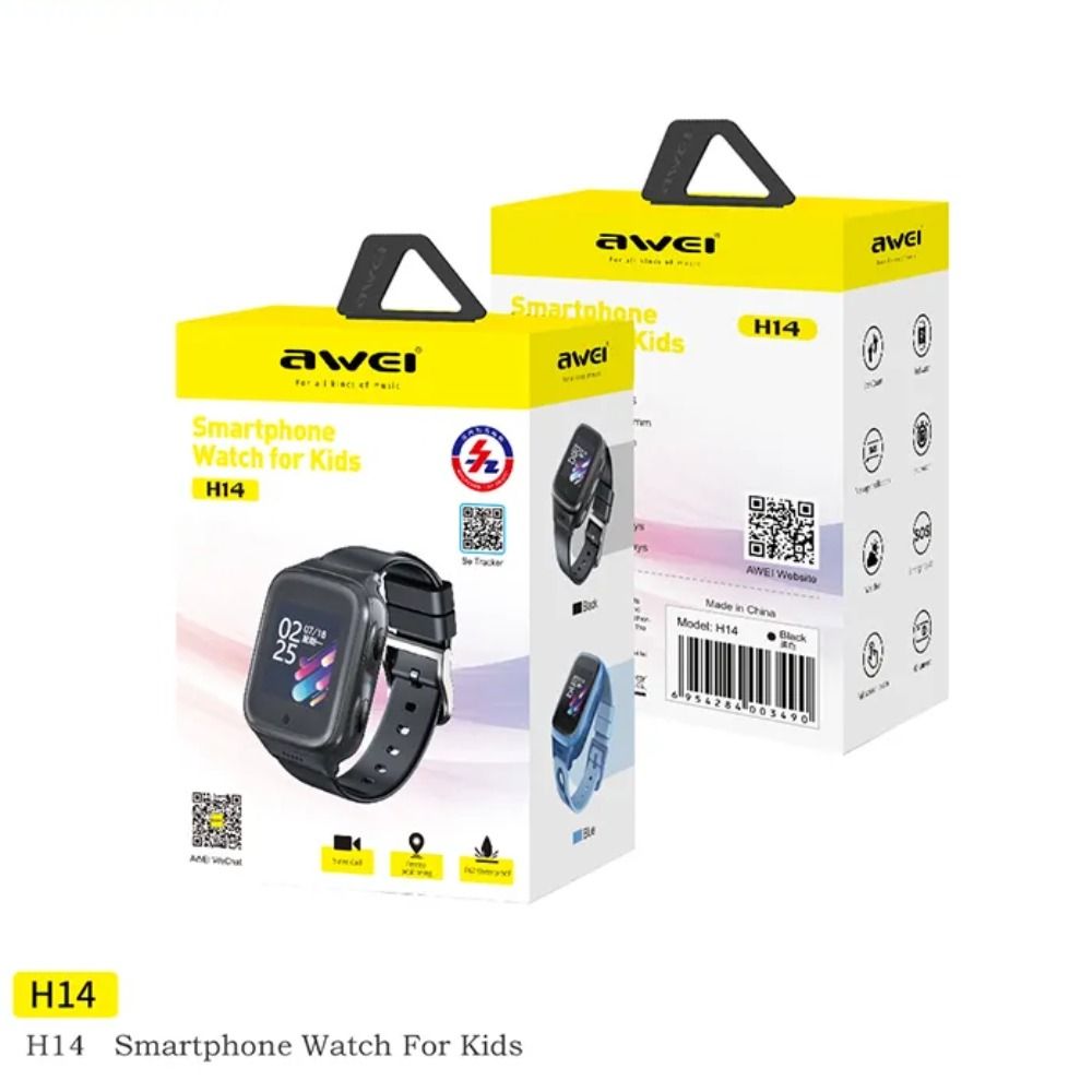 New Arrival AWEI H14 Children s Smart Watch Support 4G All Netcom Voice Video Phone IPX7 Waterproof Brand New With Warranty Same Day Delivery