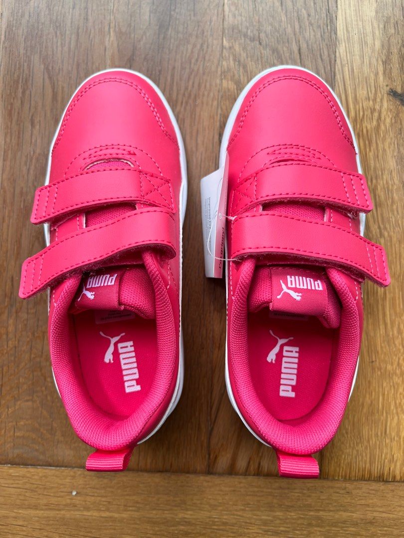 Puma trainers kids pink store