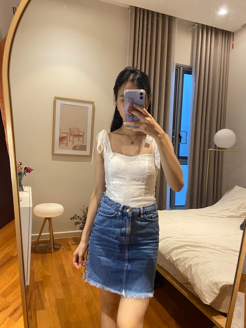 New Look Denim Skirt Women s Fashion Bottoms Skirts on Carousell