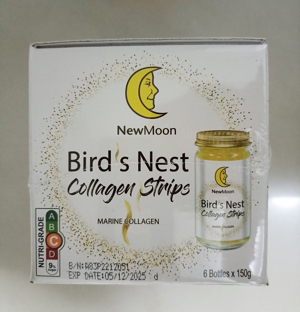 New Moon Bird's Nest with Collagen Strips 150g x 6 Bottles, Health