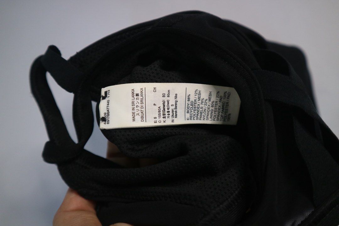 Black Nike Sports Bra - Size Small