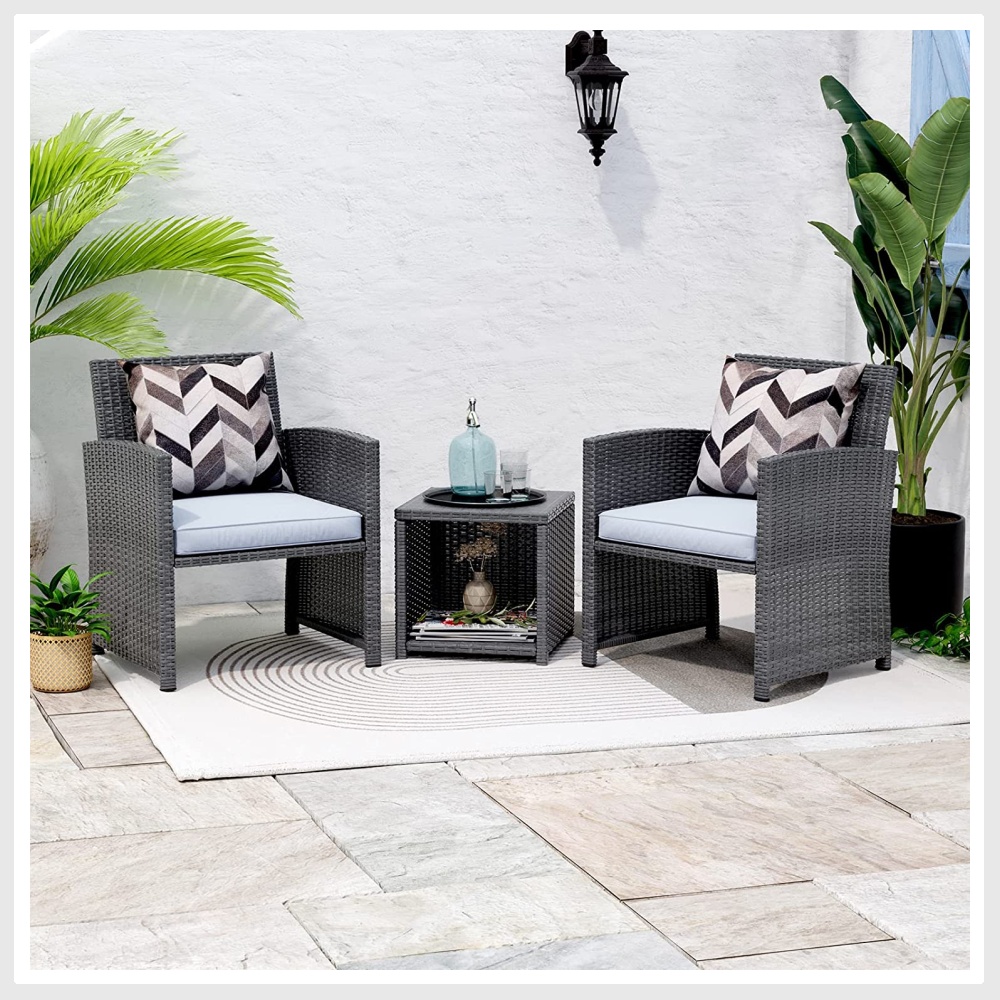 oc orange-casual 3 piece patio furniture set, outdoor wicker