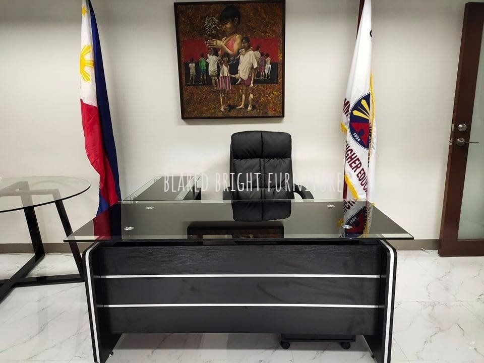 Office Furniture Partition Lshape Table on Carousell