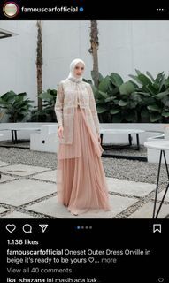 One Set outer dress size M famous scarf official