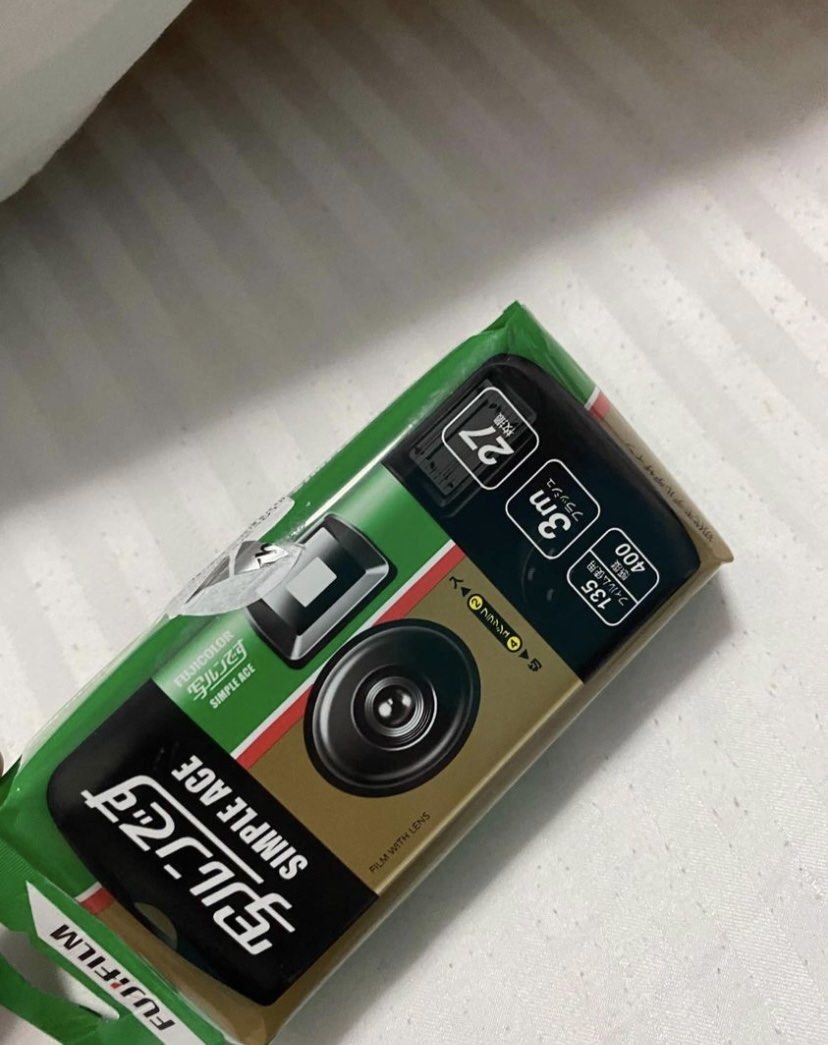 Onhand! fujifilm simple ace disposable camera 27shots from japan 2025 expiry date as seen in