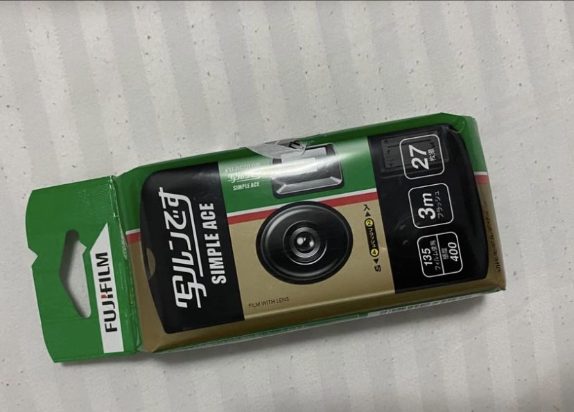 Onhand! fujifilm simple ace disposable camera 27shots from japan 2025 expiry date as seen in