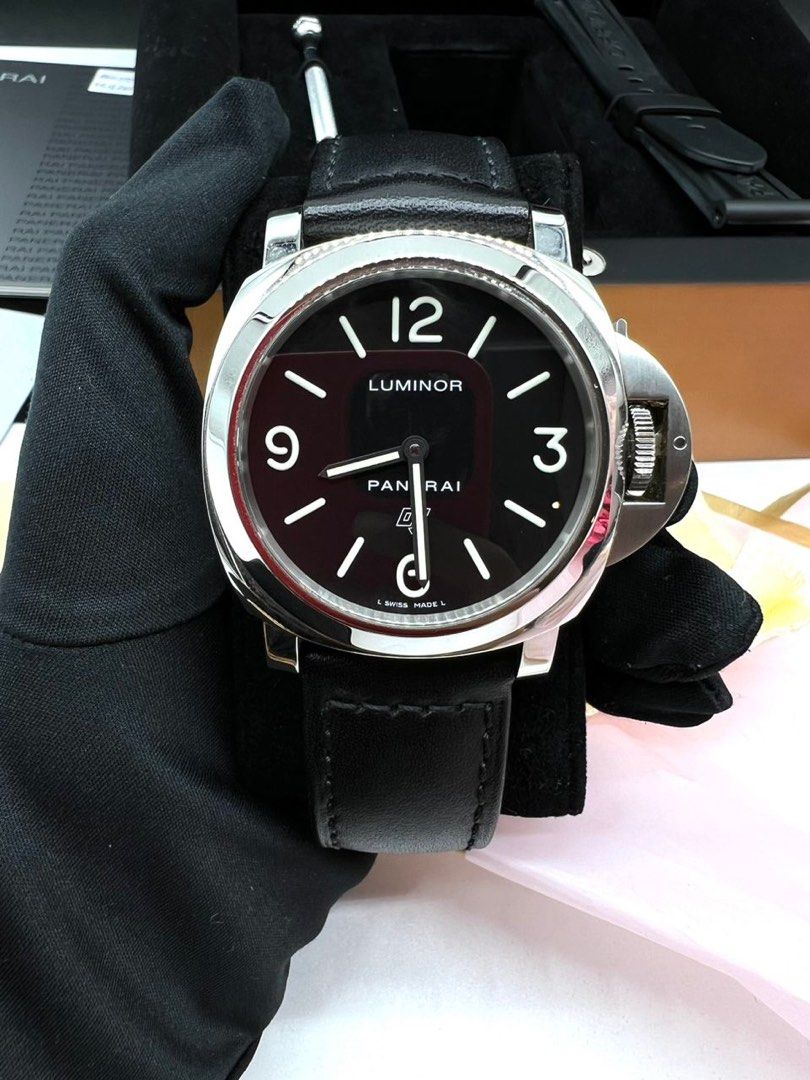 Luminor base logo acciaio best sale