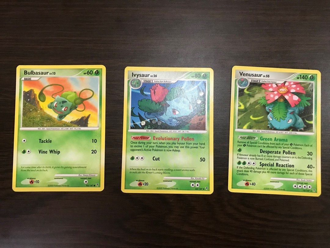 Pokemon Cards - Bulbasaur / Ivysaur / Venasaur ( Supreme Victors) on ...