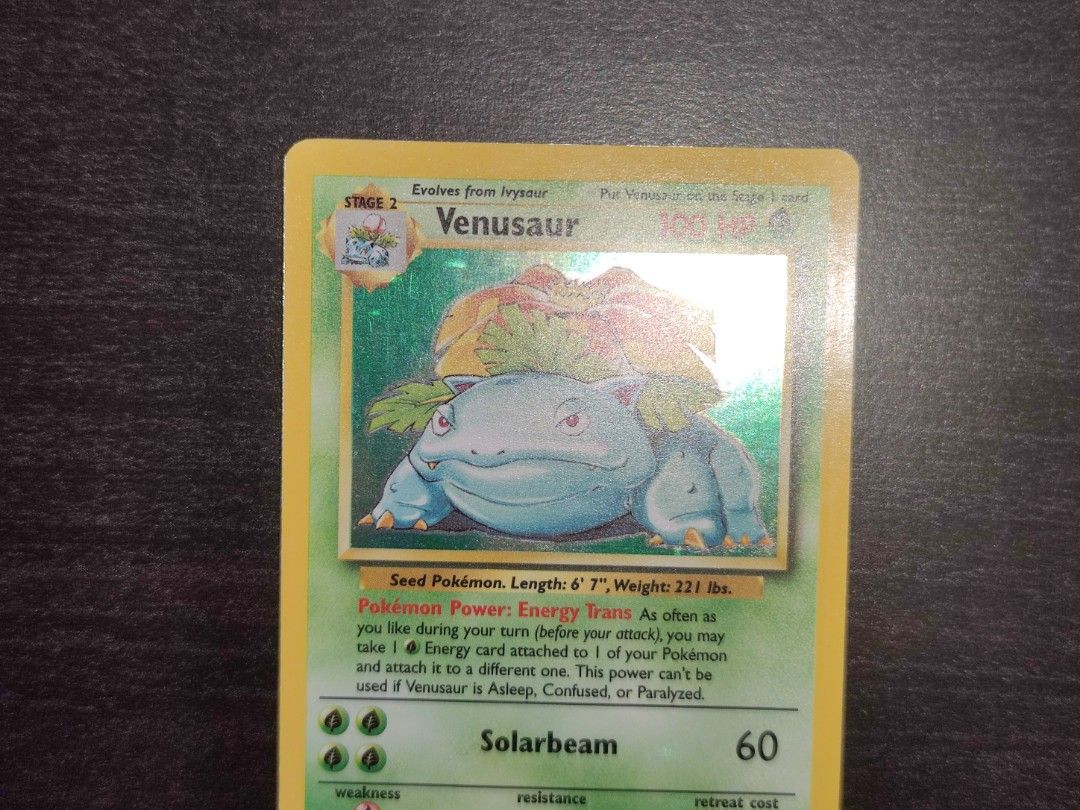 1995 venusaur pokemon card value Holo Rare 15/102 Base Set Pokmon Cards CollexyLux The item may be similar but not exactly the same as the image (e.g Pokemon - Venusaur (15/102) -