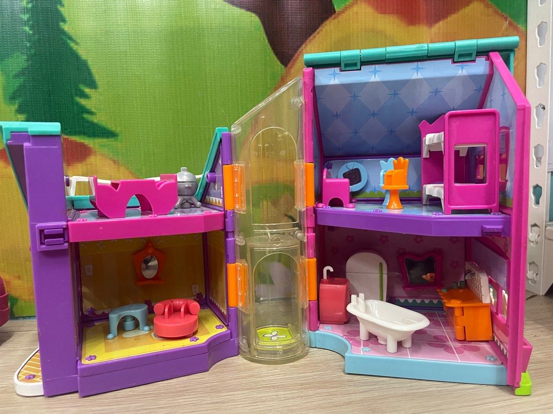 POLLY POCKET POLLY PLACE HANGING OUT HOUSE MAGNETIC perabut
