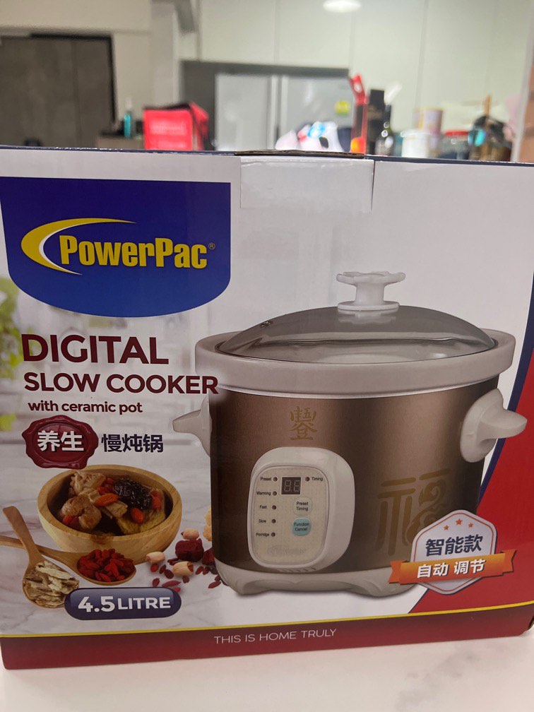 PowerPac Slow Cooker, Ceramic Cooker Cup 0.6L (PPSC06)