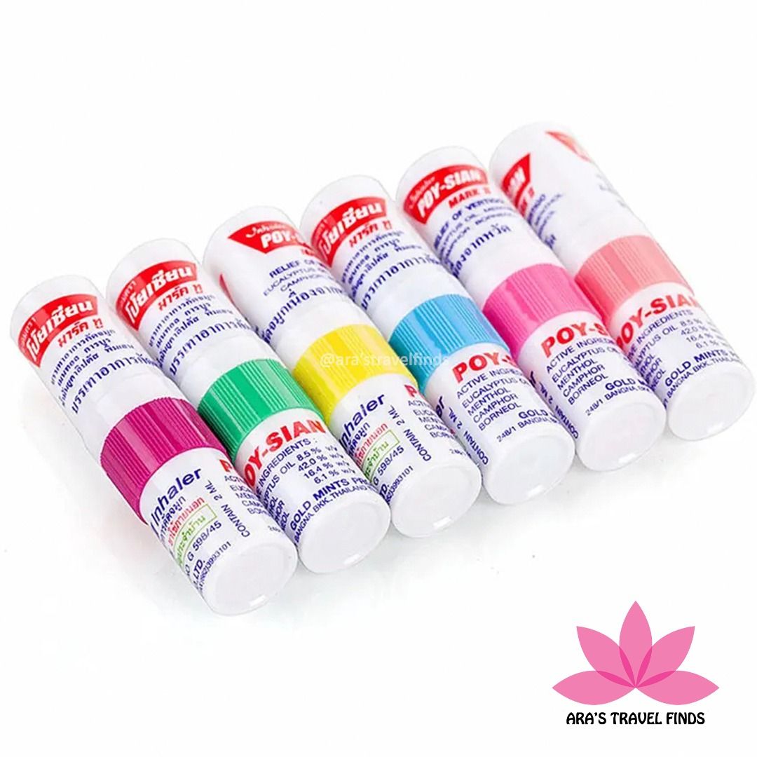 POY-SIAN Mark II 2-in-1 Menthol Aromatherapy Nasal Stick Inhaler: Refreshing Relief for Nasal Congestion