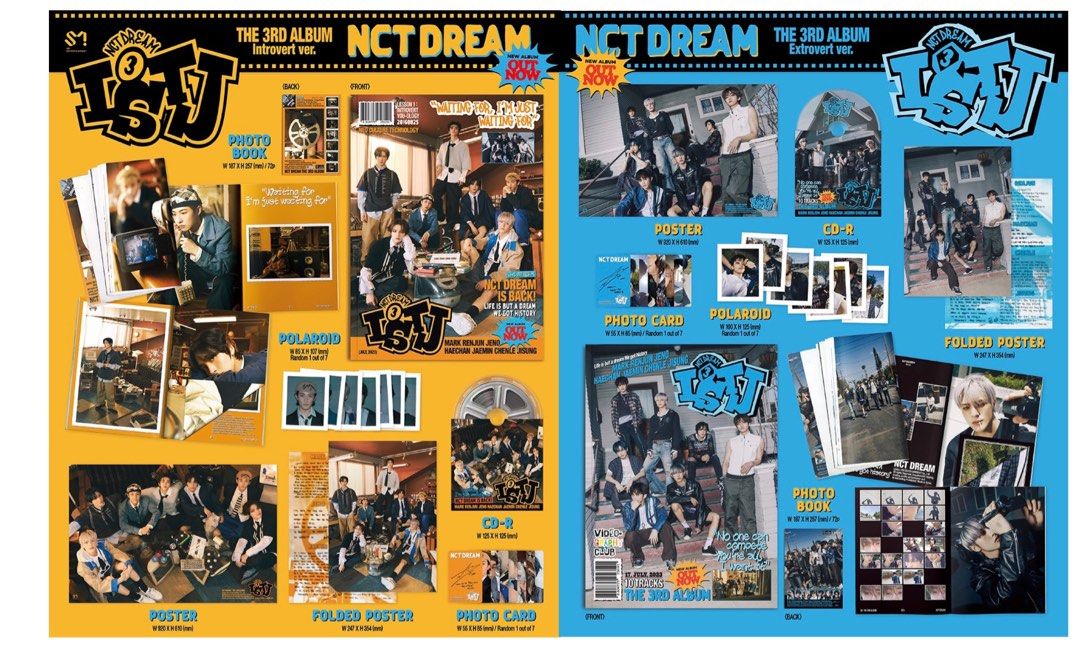 [PREORDER] NCT DREAM ISTJ PHOTOBOOK INTROVERT EXTROVERT VERSION ...
