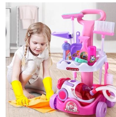 Play and pretend cleaning trolley outlet