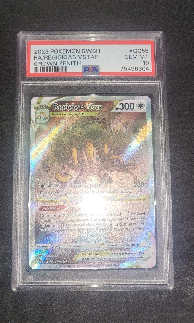 Pokemon: Regigigas VSTAR Crown Zenith GG55/GG70 PSA 10