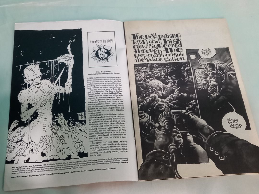 Puke And Explode Vol.1 Issue #2 Comics November 1991, Hobbies & Toys ...