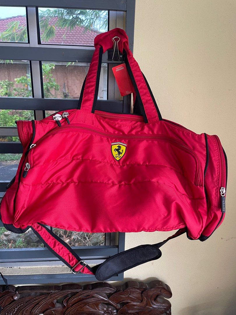 Ferrari weekender bag top