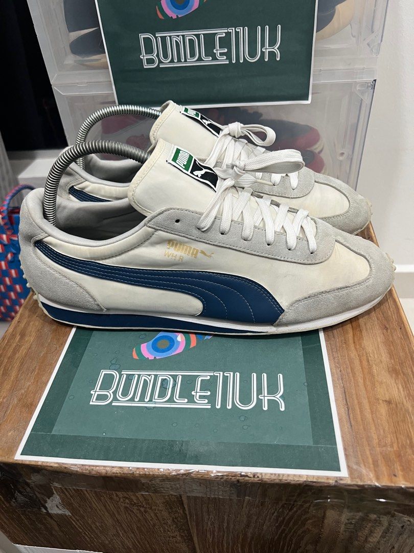 Puma Whirlwind Classic Canvas White Blue 10.5UK