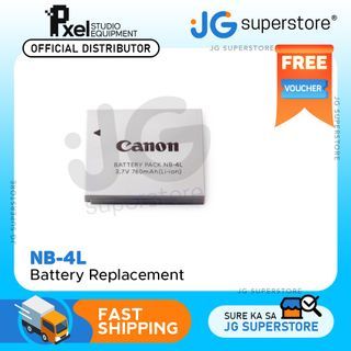 Pxel Canon  Battery NB-4L 3.7V Lithium-Ion Rechargeable Replacement Battery for Powershot Camera Models SD200 and SD300 | JG Superstore
