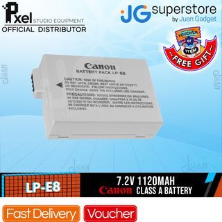 Pxel Canon LP-E8 Replacement Rechargeable Lithium-Ion Battery Pack 7.2V 1120mAh for EOS 550D/600D/650D/700D Rebel T2i/T3i/T4i/T5i Cameras  | JG Superstore