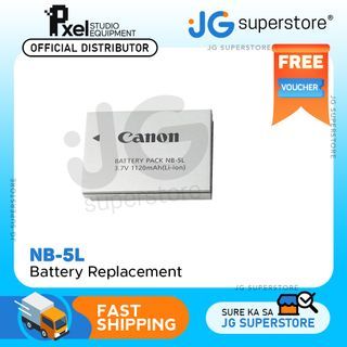Pxel Canon NB-5L 3.7 Volt Rechargeable Lithium-Ion  Replacement Battery Pack for Canon Powershot sd700 IS Digital Elph and Lxus 800 Digital Cameras | JG Superstore