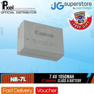 Pxel Canon NB-7L Replacement Lithium-Ion Rechargeable Battery 7.4V 1050mAh for Powershot G10/11/12 SX30 IS Digital Cameras  | JG Superstore