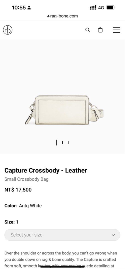 Rag and outlet bone capture crossbody
