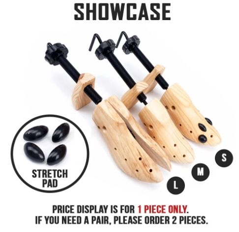 Ready Stock - Wooden Shoe Stretcher - Shoes Expander Shaper Shoekeeper ...