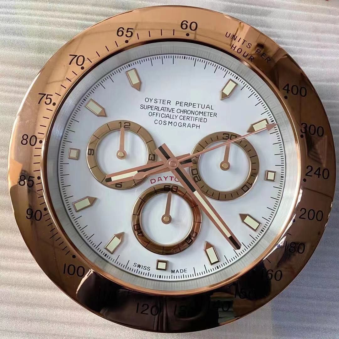 Gold rolex wall top clock