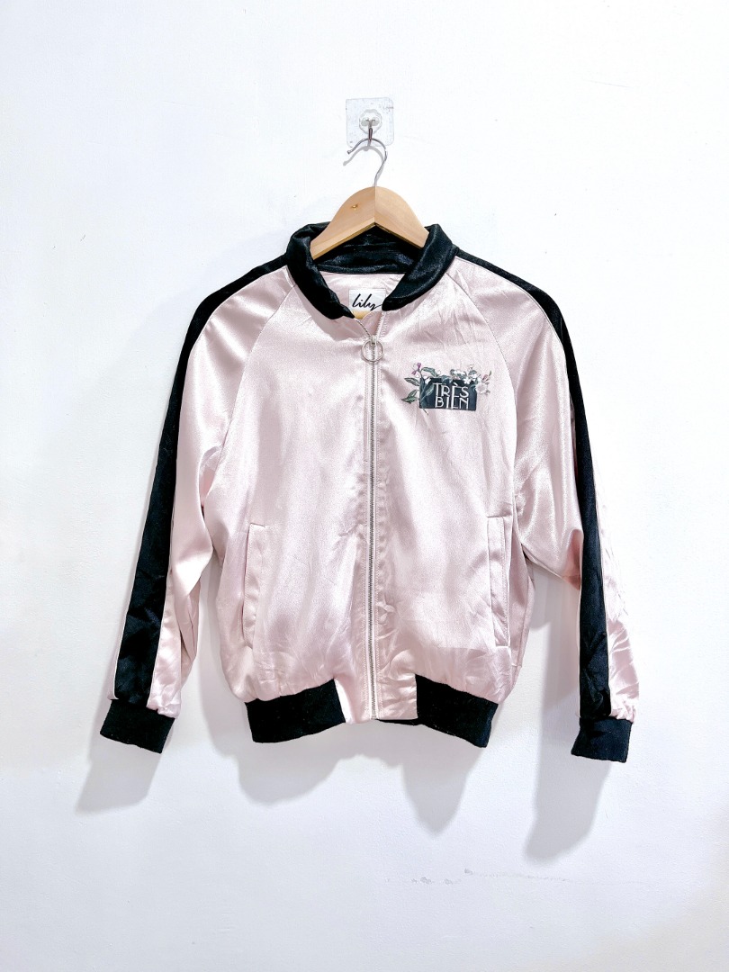 Black and outlet rose gold jacket